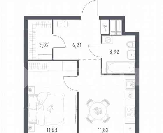 1-комн. апарт-ы, 36.6 м2, 9/23 эт. Москва