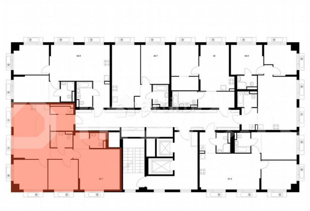 3-комн. квартира, 82.4 м2, 19/22 эт. Москва - изображение 2