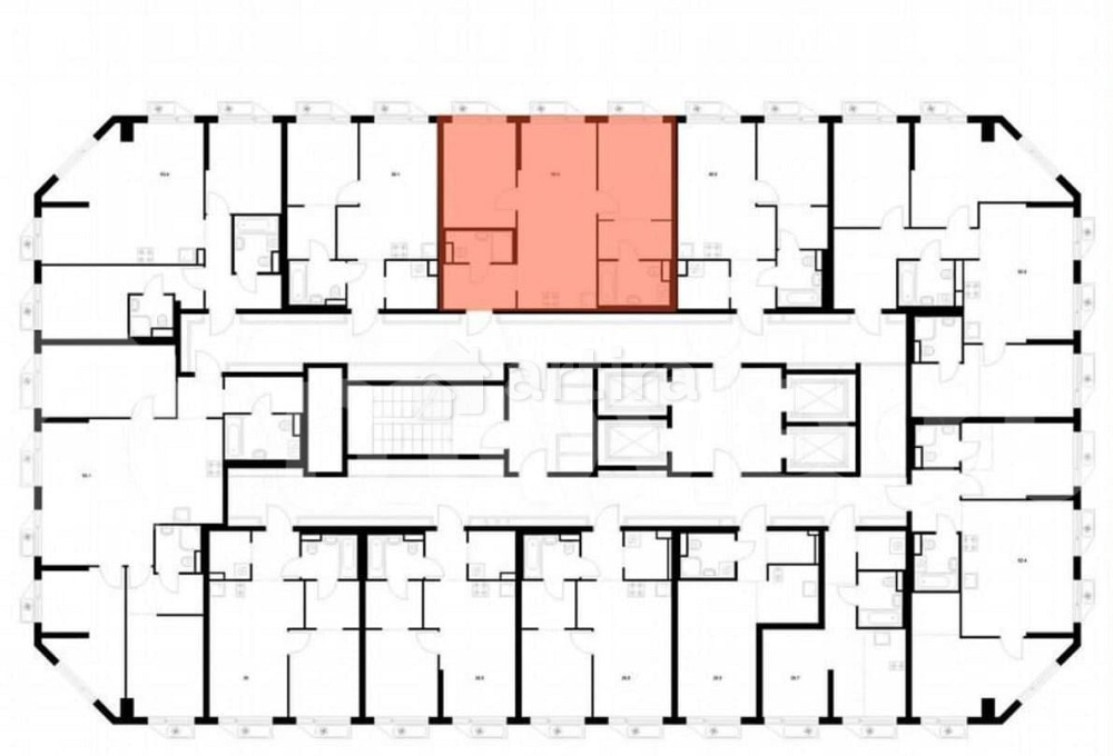 2-комн. квартира, 58.9 м2, 10/32 эт. Москва - изображение 2