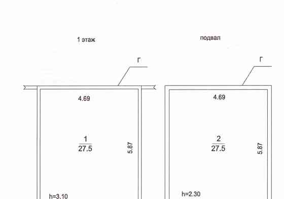 Гараж, 27.5 м2 Подольск