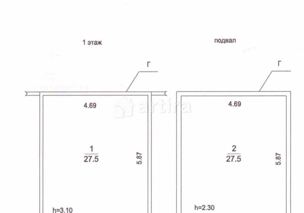 Гараж, 27.5 м2 Подольск - изображение 1