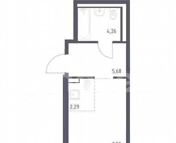 Студия, 21.8 м2, 1/9 эт. Москва