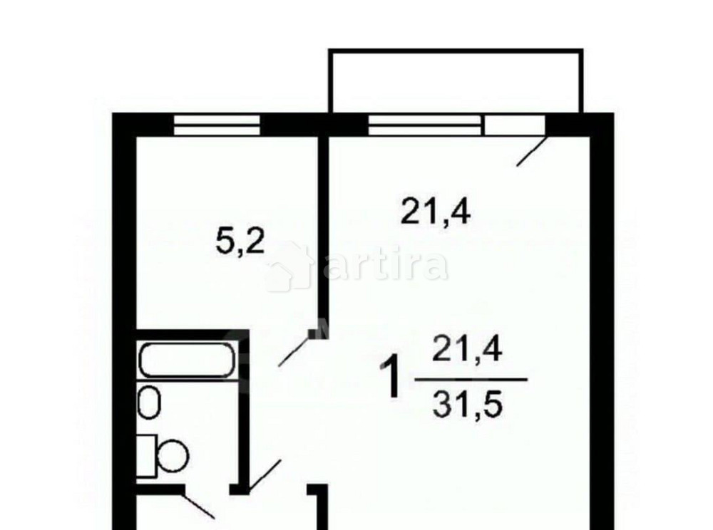Комната, 21.4 м2, 7/9 эт. Москва - изображение 4