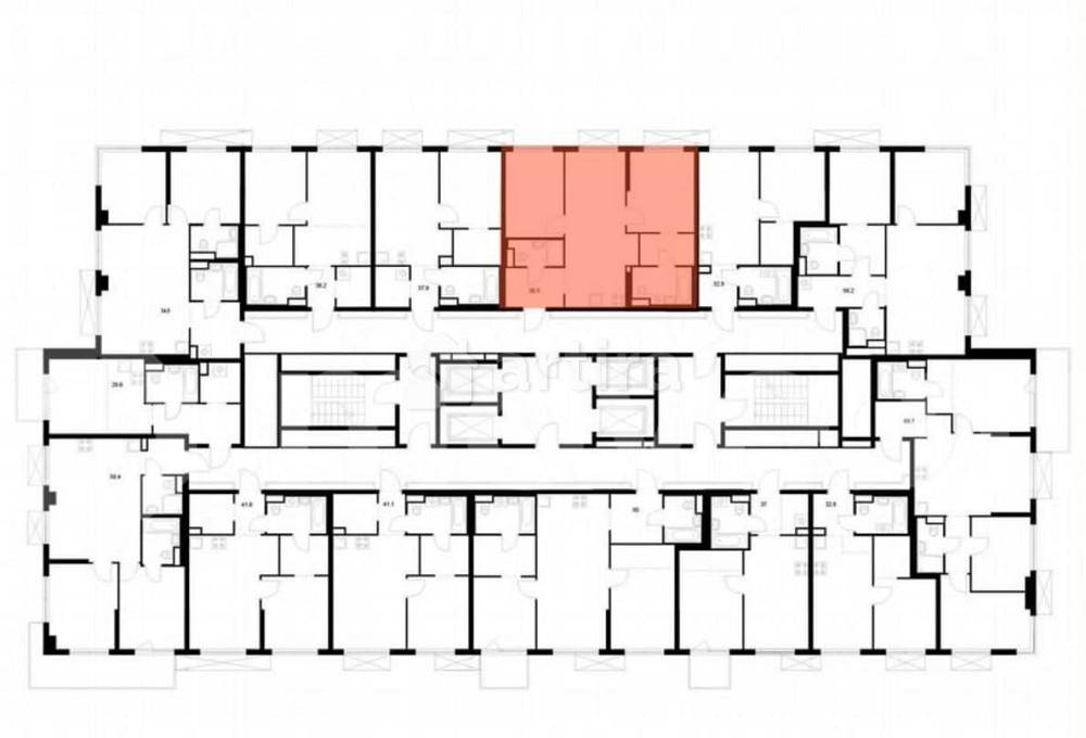 2-комн. квартира, 56.5 м2, 17/24 эт. Москва - изображение 1