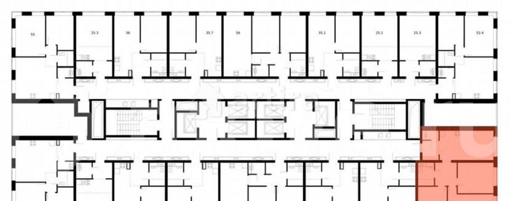 3-комн. квартира, 76.4 м2, 24/62 эт. Москва - изображение 3
