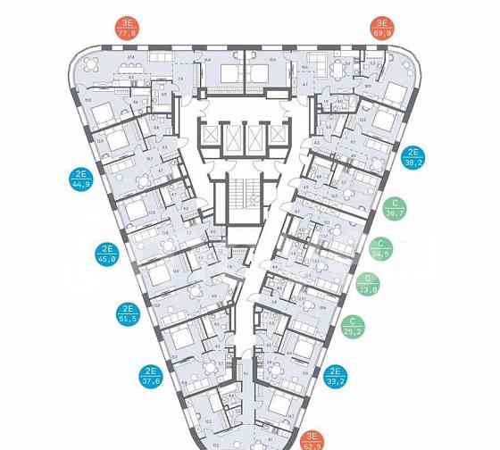 4-комн. квартира, 82.7 м2, 8/31 эт. Москва
