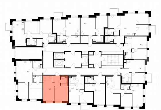 1-комн. квартира, 38.4 м2, 6/23 эт. Москва