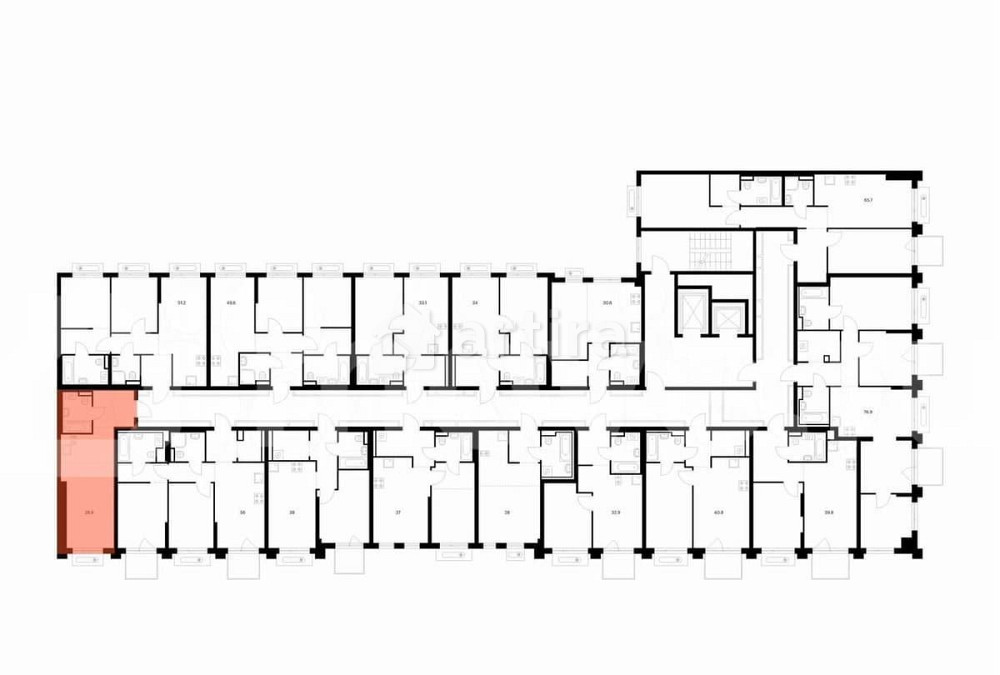 Студия, 28.9 м2, 4/13 эт. Зеленоград - изображение 3