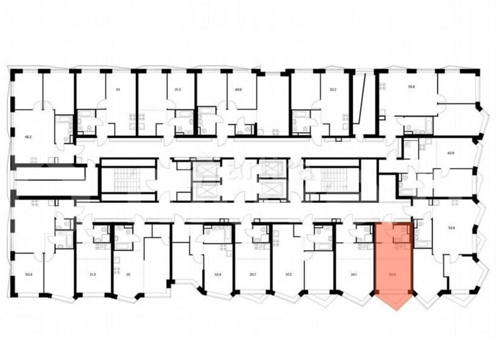 Студия, 20.5 м2, 16/31 эт. Москва - изображение 2