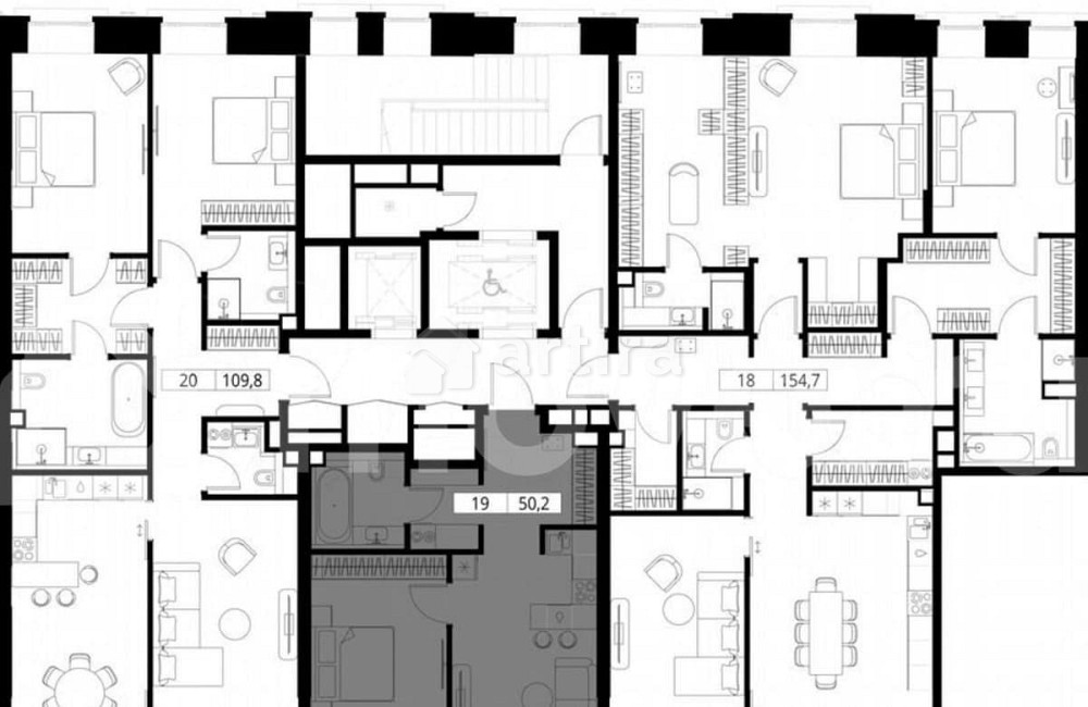 1-комн. квартира, 50.2 м2, 4/8 эт. Москва - изображение 5