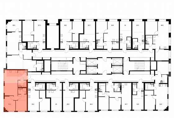 2-комн. квартира, 53.8 м2, 14/27 эт. Москва