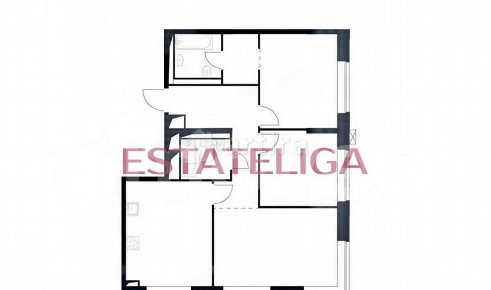 4-комн. квартира, 77.5 м2, 13/14 эт. Москва - изображение 6