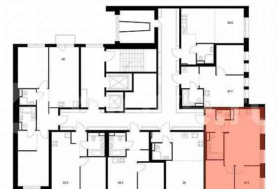 2-комн. квартира, 48.9 м2, 4/12 эт. Москва