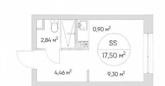Студия, 17.5 м2, 20/21 эт. Москва