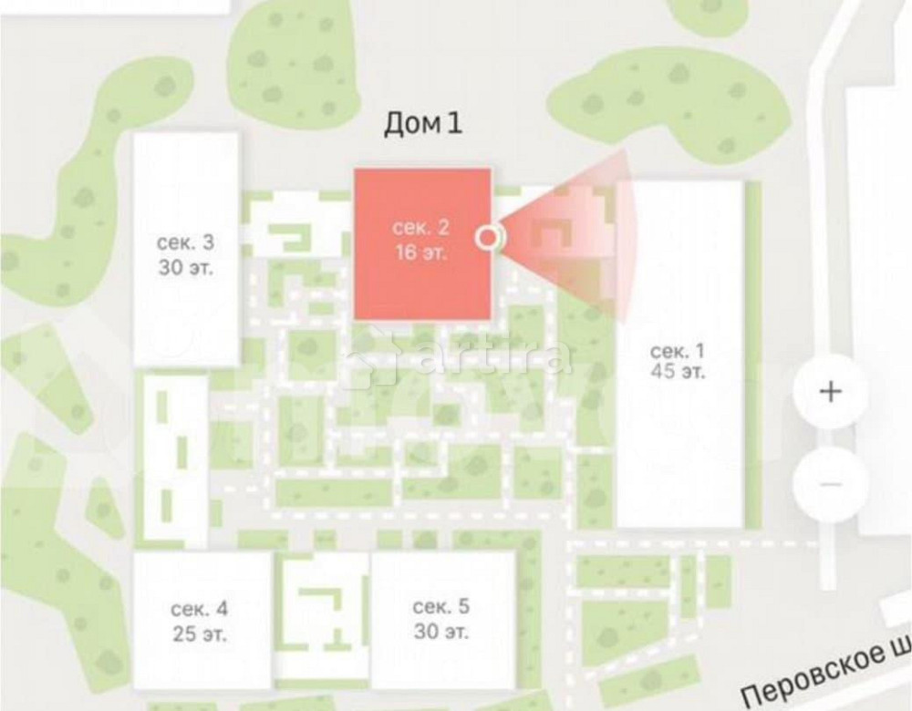 1-комн. квартира, 45.4 м2, 11/29 эт. Москва - изображение 4