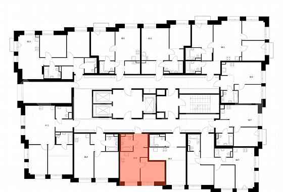 1-комн. квартира, 31.8 м2, 14/23 эт. Москва