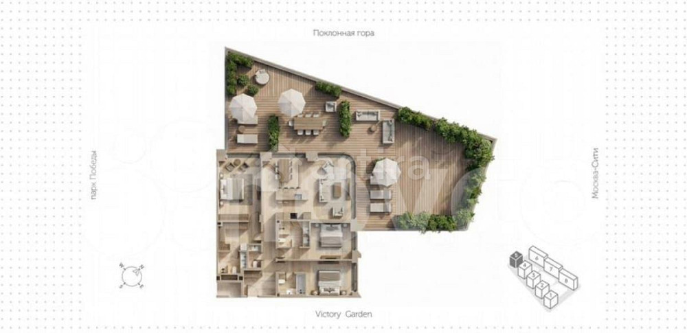 4-комн. пентхаус, 150 м2, 2/11 эт. Москва - изображение 5