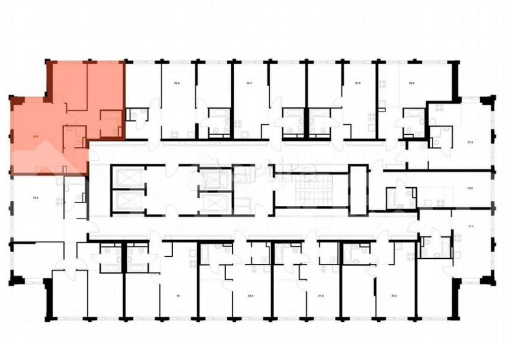 2-комн. квартира, 60.1 м2, 12/32 эт. Москва - изображение 2