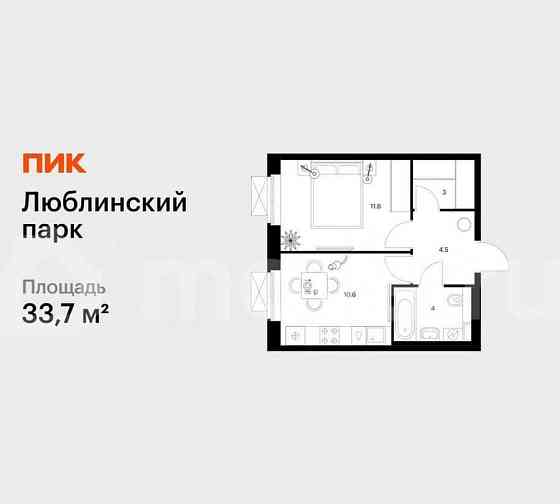 1-комн. квартира, 33.7 м2, 4/25 эт. Москва