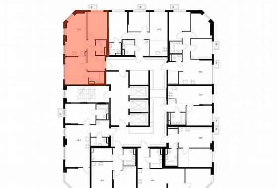 2-комн. квартира, 52.5 м2, 14/23 эт. Москва