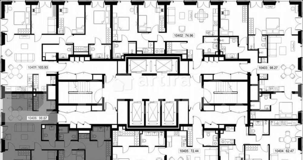4-комн. квартира, 98.9 м2, 4/52 эт. Москва - изображение 7