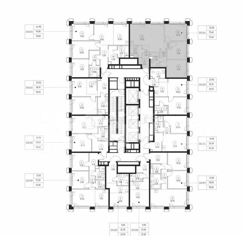 3-комн. квартира, 75.6 м2, 34/45 эт. Москва - изображение 1