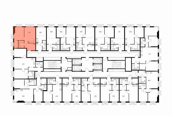 1-комн. квартира, 40.6 м2, 21/30 эт. Москва
