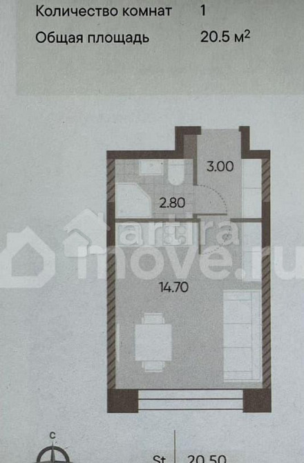 Студия, 20.5 м2, 2/30 эт. Москва - изображение 6