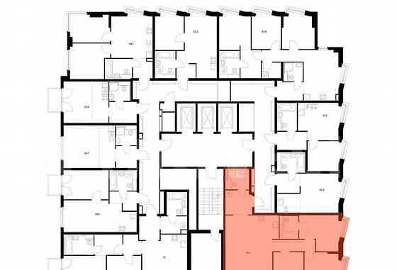 3-комн. квартира, 76.5 м2, 12/12 эт. Москва