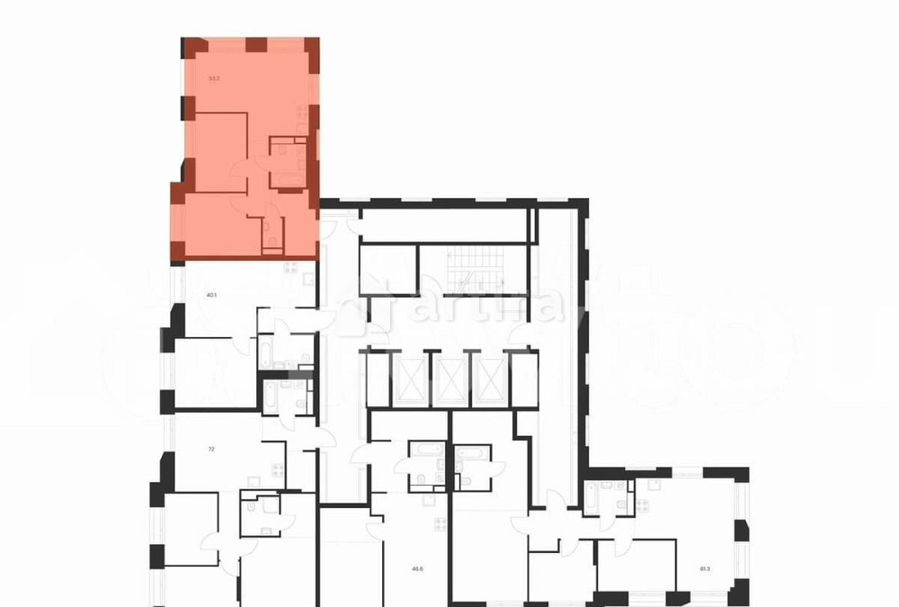 2-комн. квартира, 53.2 м2, 18/18 эт. Москва - изображение 2