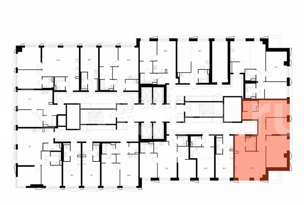 3-комн. квартира, 83.6 м2, 20/38 эт. Москва - изображение 3