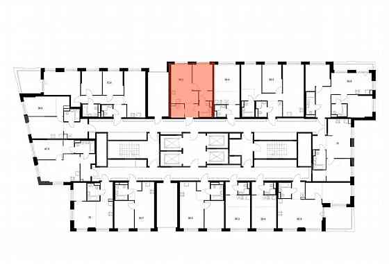 1-комн. квартира, 38.8 м2, 33/43 эт. Москва
