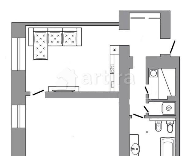 2-комн. квартира, 70 м2, 3/8 эт. Москва - изображение 18