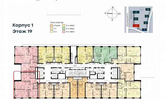 3-комн. квартира, 78 м2, 19/69 эт. Москва
