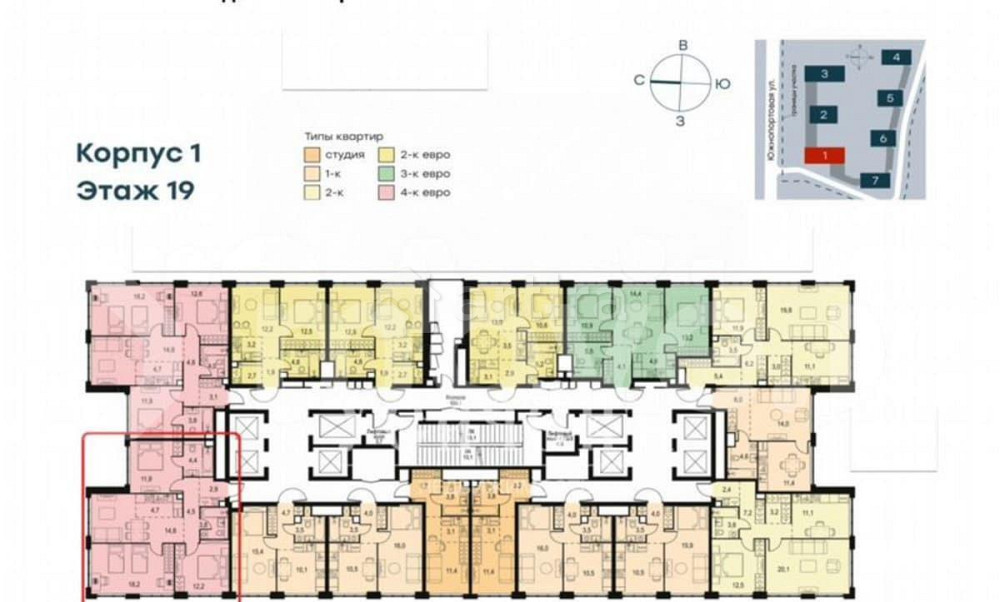3-комн. квартира, 78 м2, 19/69 эт. Москва - изображение 4
