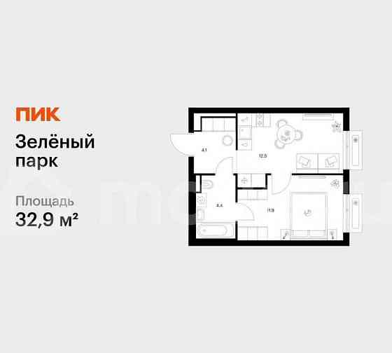 1-комн. квартира, 32.9 м2, 11/13 эт. Зеленоград