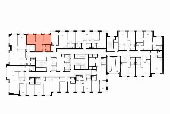 2-комн. квартира, 44.5 м2, 3/29 эт. Москва