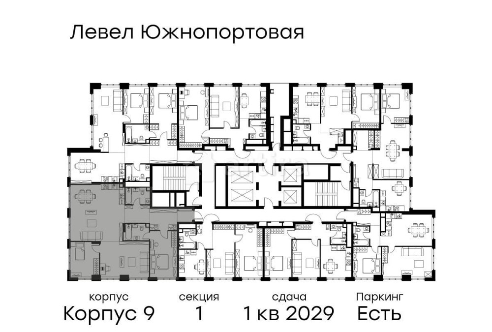 3-комн. квартира, 107.7 м2, 44/49 эт. Москва - изображение 3