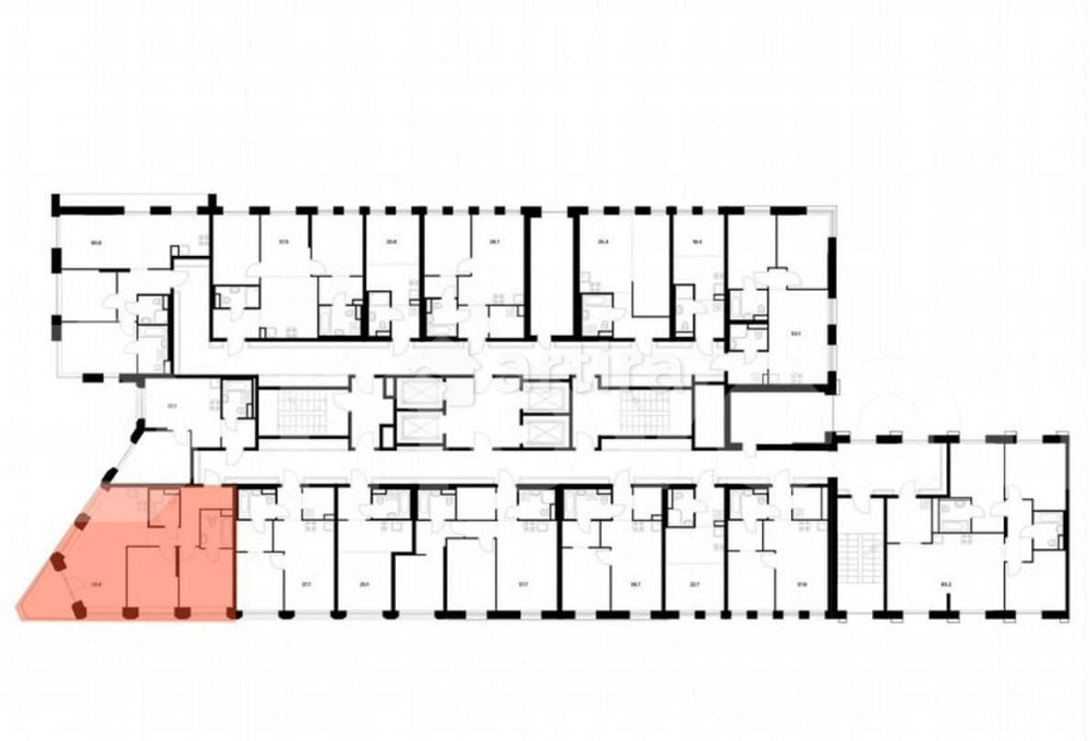 2-комн. квартира, 58.6 м2, 4/39 эт. Москва - изображение 2