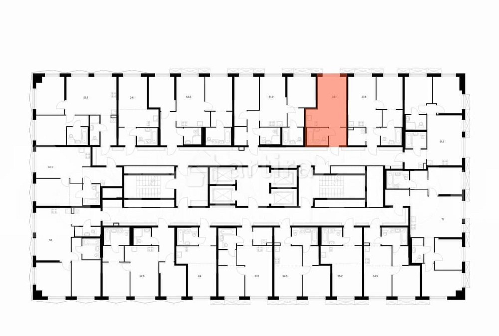 Студия, 24.1 м2, 13/31 эт. Москва - изображение 1