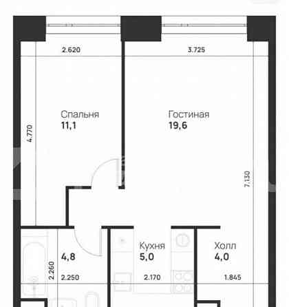 1-комн. квартира, 44.5 м2, 8/33 эт. Москва