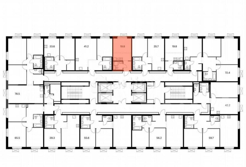 Студия, 19.8 м2, 4/25 эт. Москва - изображение 2