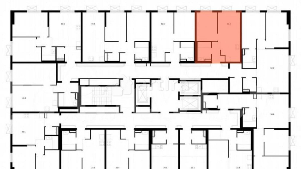 1-комн. квартира, 32.4 м2, 5/24 эт. Москва - изображение 3