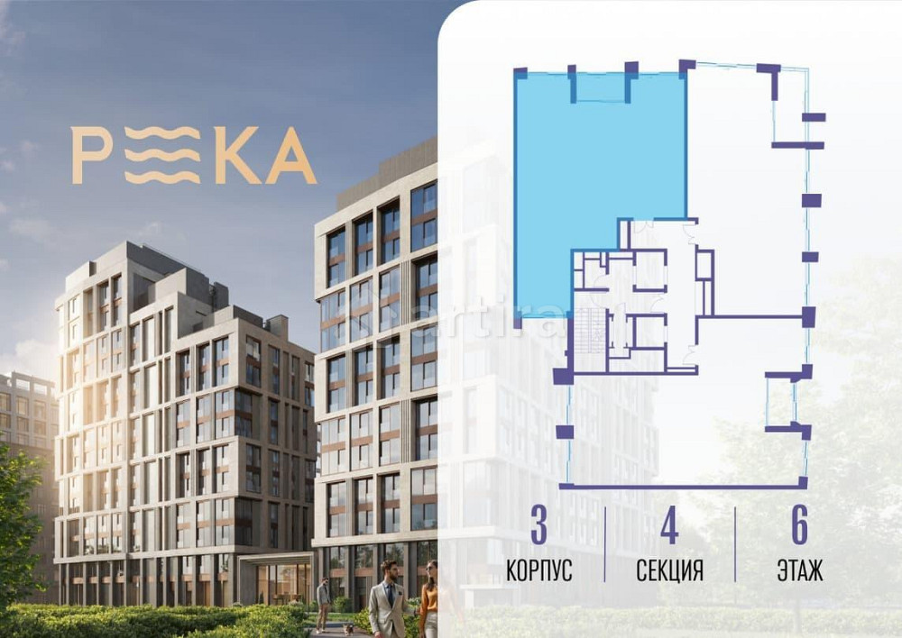 3-комн. квартира, 150.32 м2, 6/14 эт. Москва - изображение 4