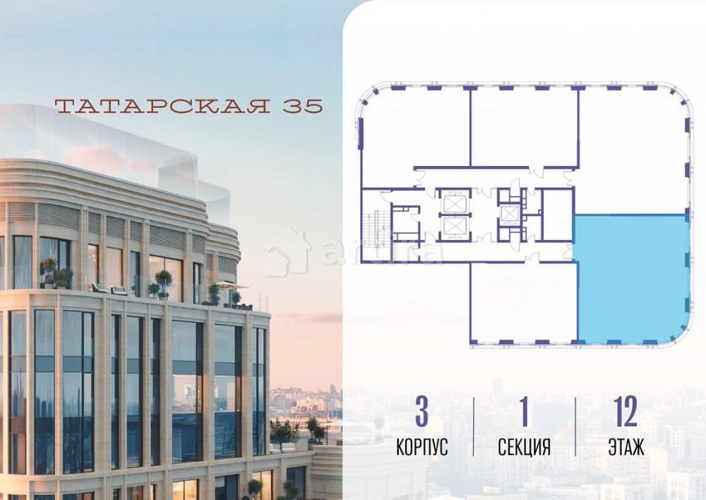 3-комн. квартира, 128.9 м2, 12/24 эт. Москва - изображение 13