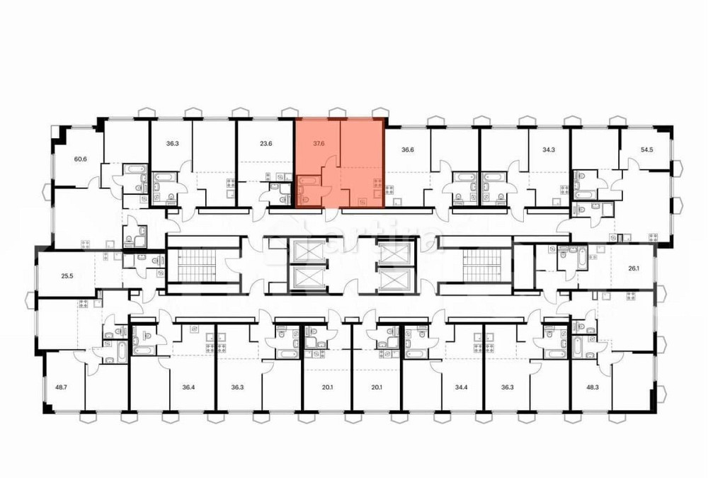 1-комн. квартира, 37.6 м2, 24/24 эт. Москва - изображение 2