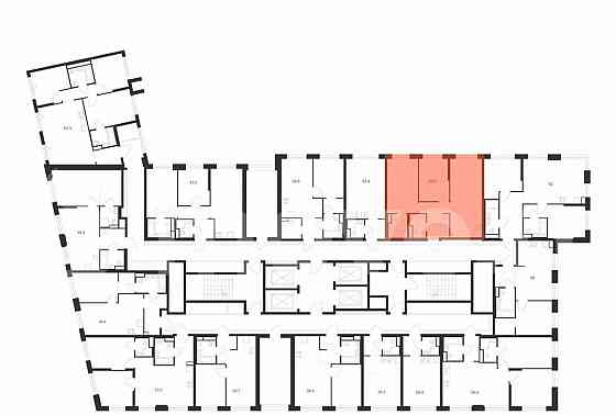 2-комн. квартира, 58.3 м2, 3/43 эт. Москва