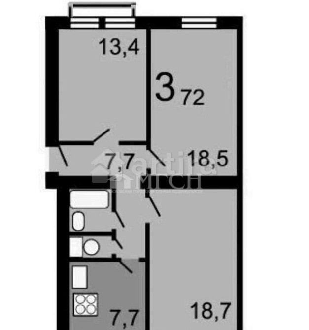 Комната, 13.4 м2, 5/7 эт. Москва - изображение 11