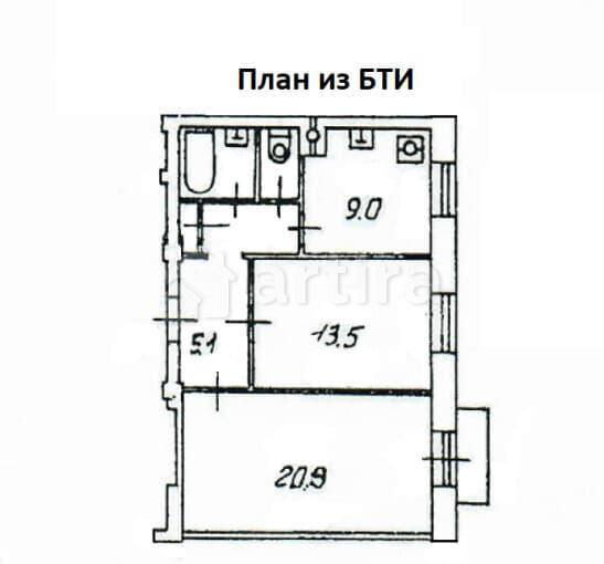 2-комн. квартира, 57 м2, 3/8 эт. Москва - изображение 11
