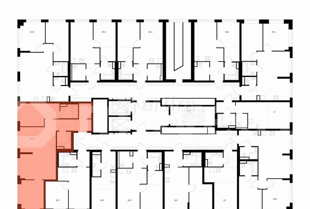 2-комн. квартира, 65.2 м2, 11/16 эт. Москва - изображение 3